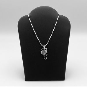 Sterling Silver Scorpion Necklace, Silver Necklace